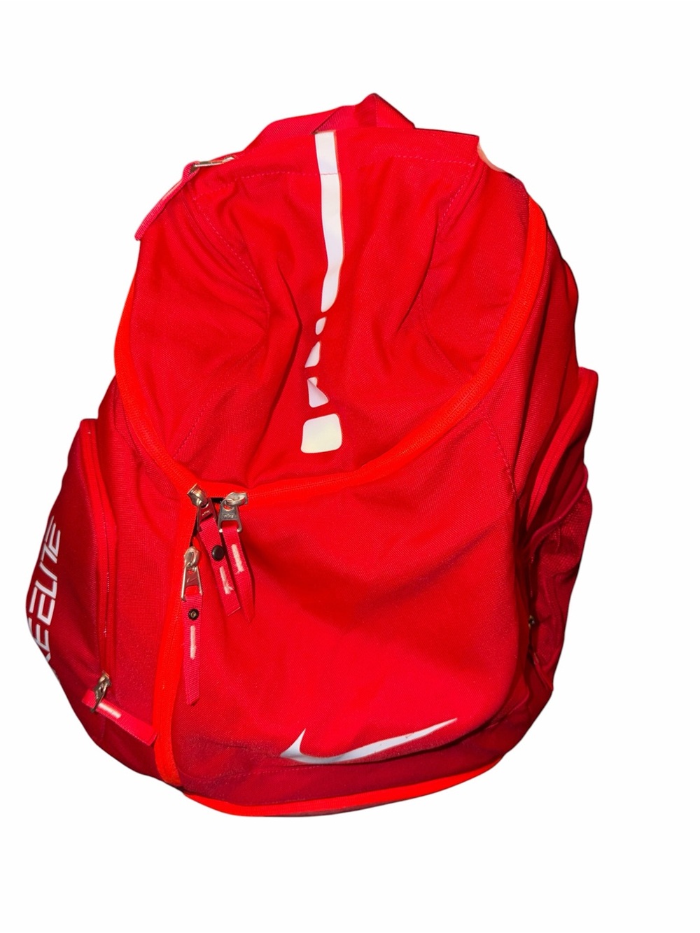 Nike Elite Bright Red Backpack with White Accents